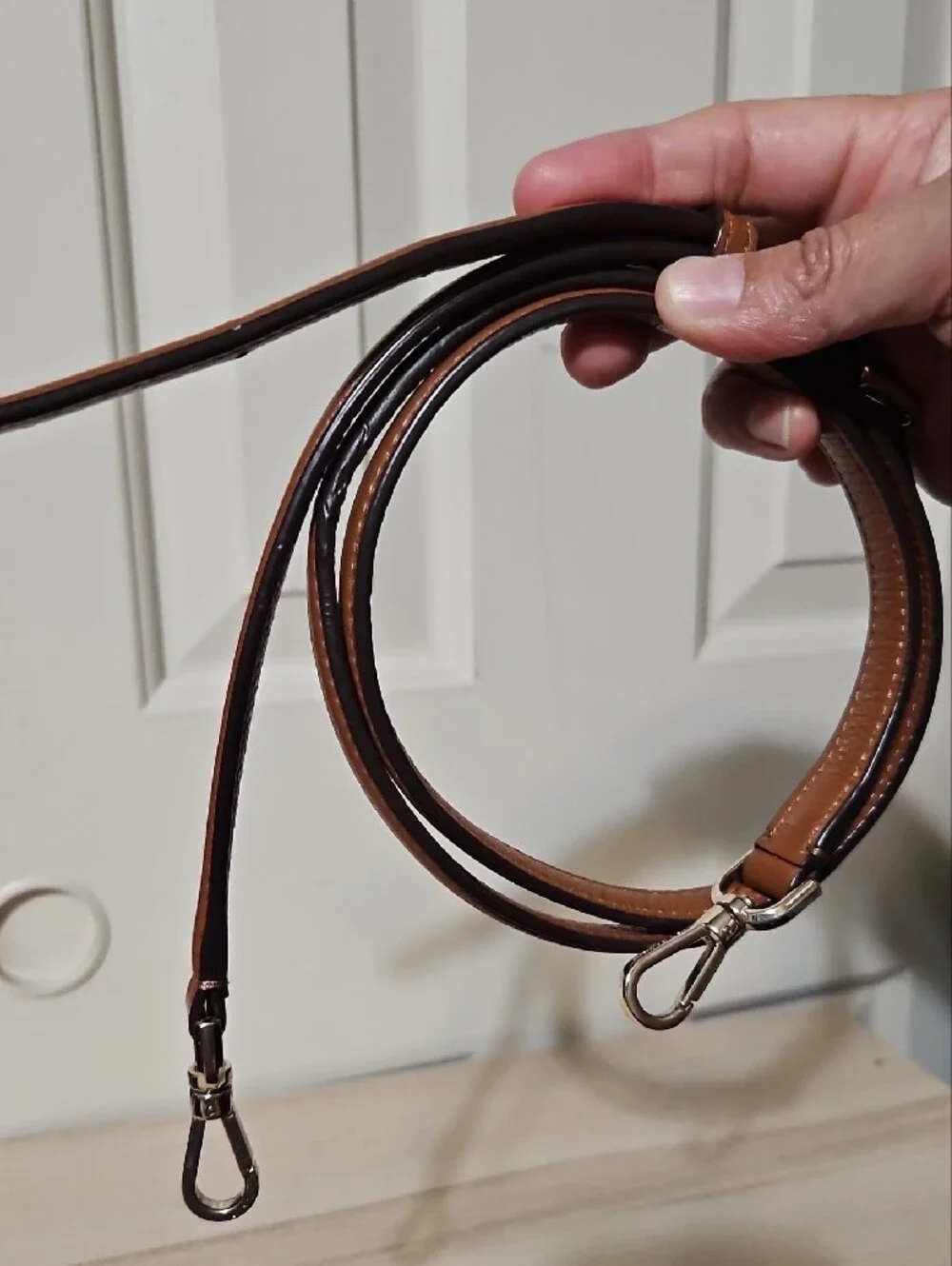 Kate Spade EUC Replacement Brown Leather Crossbody Strap